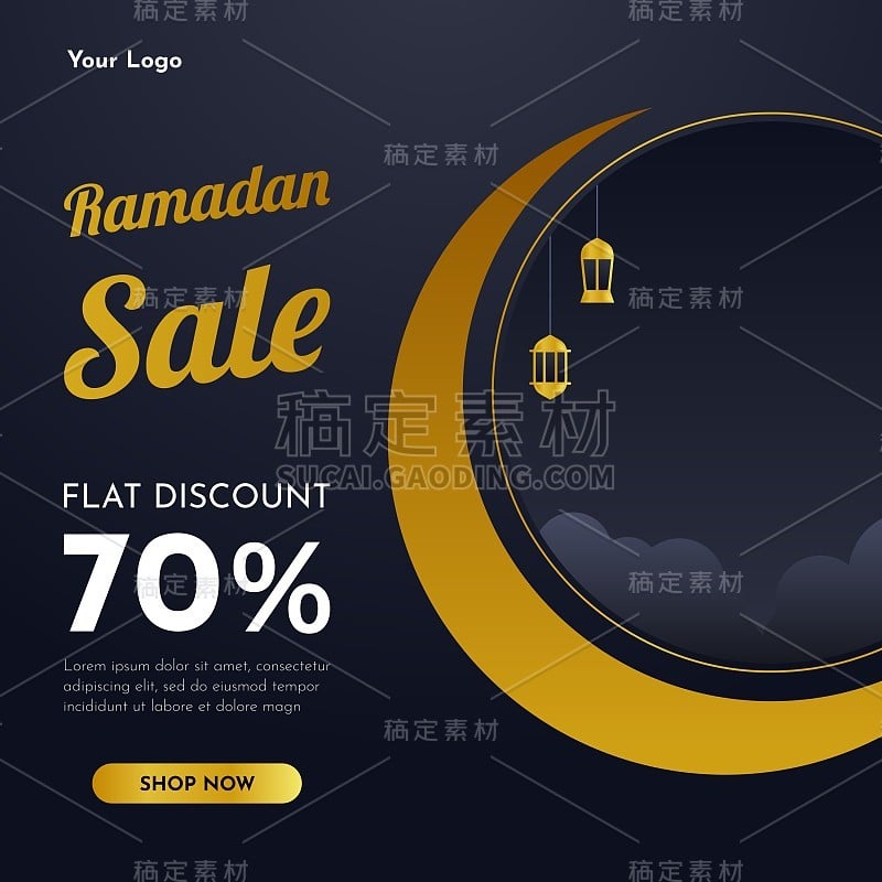 Ramadan Kareem设计理念与伊斯兰背景。