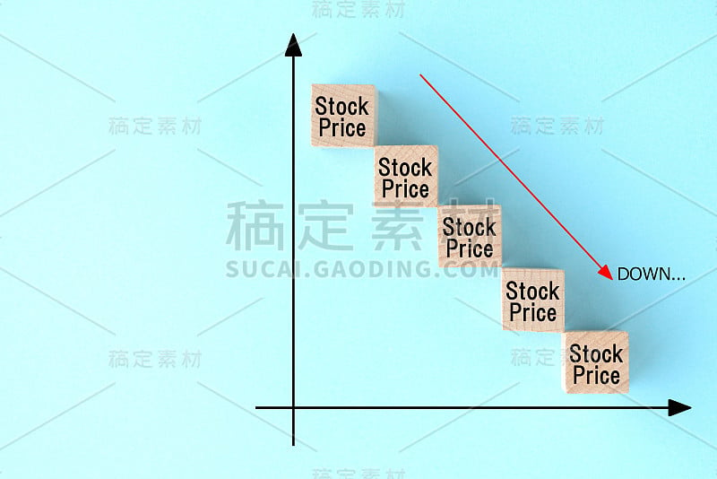 股价下跌的图像