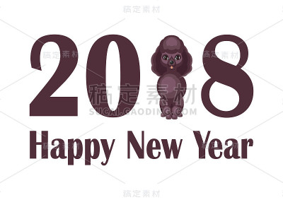 巧克力标准贵宾犬