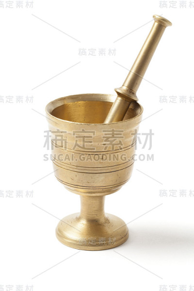 白色的黄铜砂浆