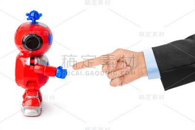 玩具机器人和手