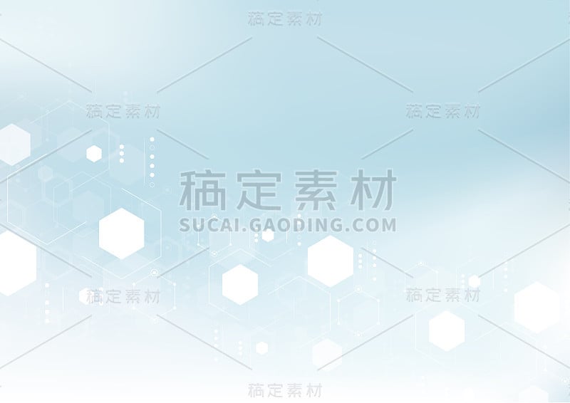 分子结构抽象技术背景。医疗设计。矢量图