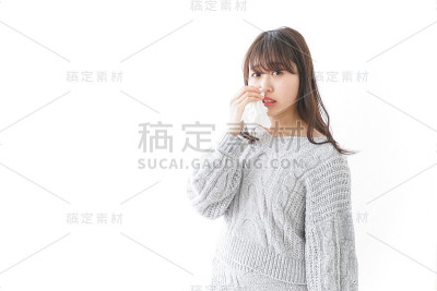 一个女人流了鼻血