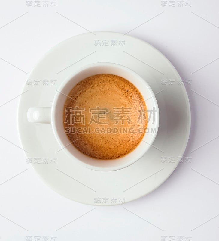 Espresso咖啡俯视图