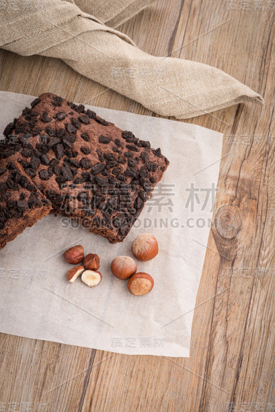 美味的巧克力蛋糕