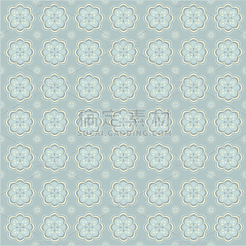 蓝色的模式向量