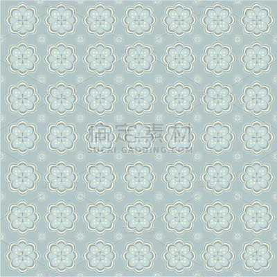 蓝色的模式向量