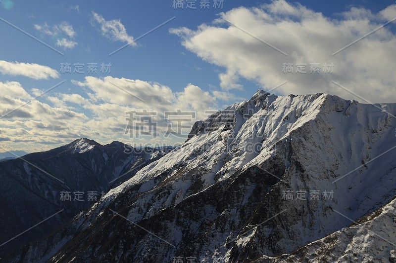 美丽的谷川雪山(2017年12月9日)