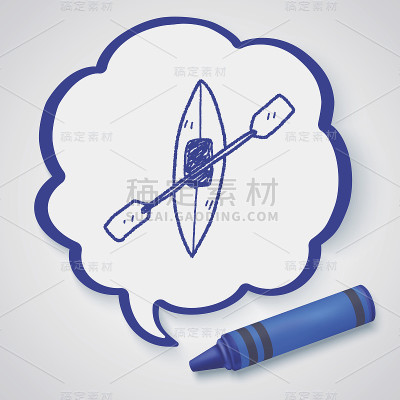 独木舟涂鸦