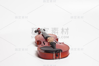 白色背景上的小提琴