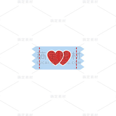 甜心的票固体图标