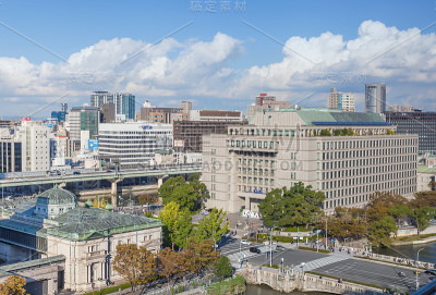 大阪市政府和日本银行大阪分行
