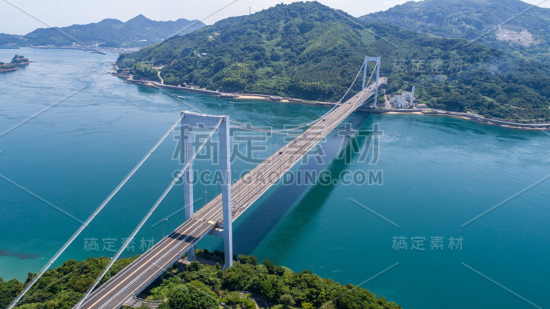 日本濑户内海的博多大岛大桥