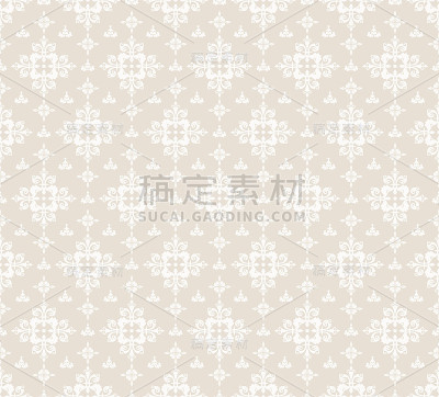 大马士革墙纸图案-无缝