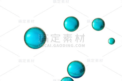 蓝色的泡沫