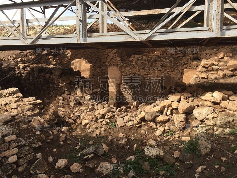 Göbeklitepe Örencik村联合国教科文组织世界遗产方尖碑动物图案Şanlıurfa的第