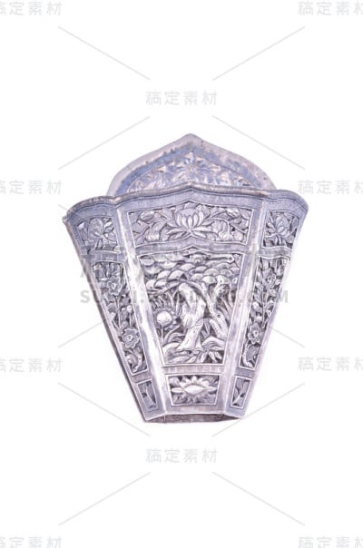 漂亮的古老的泰国银器