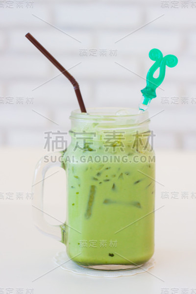冰绿茶拿铁