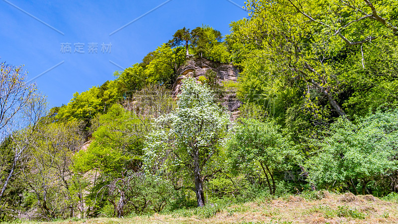 攀登布雷根茨的via ferrata