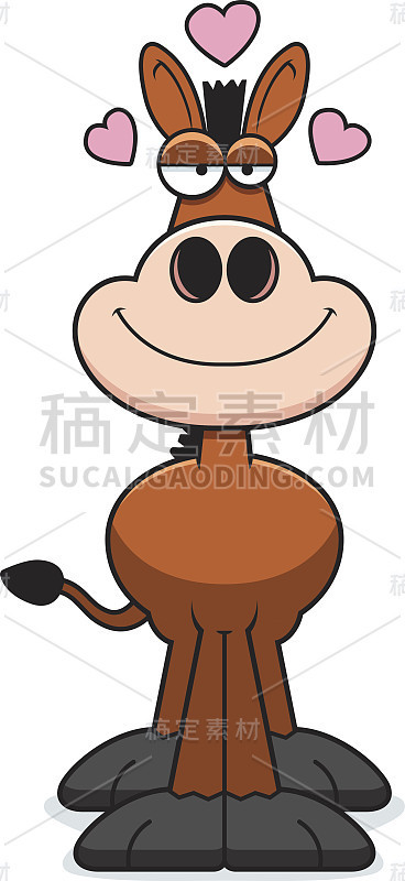 卡通爱驴