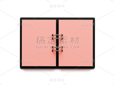 空白红纸记事本