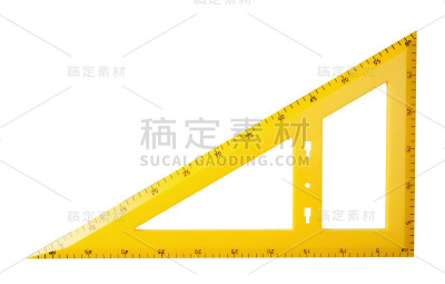 黄色学校三角形孤立