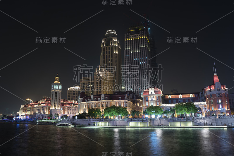 天津海河夜景