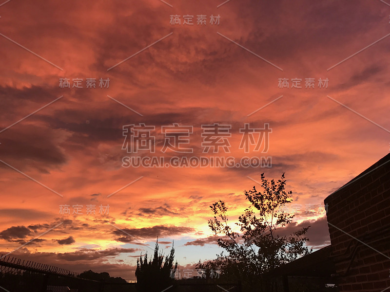 火红的夕阳