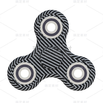 碳指尖陀螺- 3D插图渲染现代