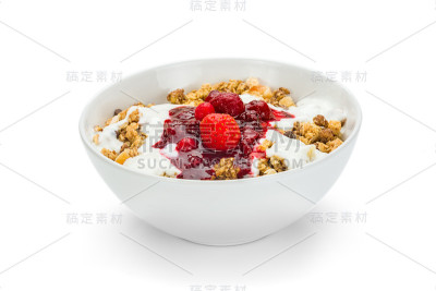 牛奶什锦早餐