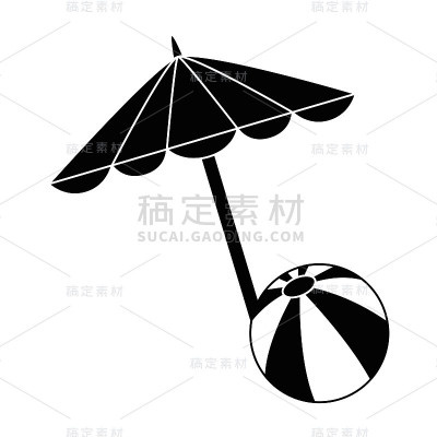 气球沙滩伞