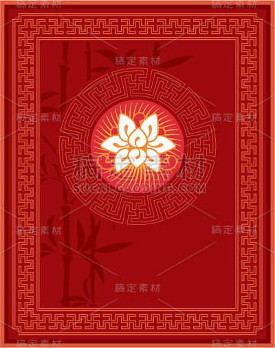 中国-东方-框架和设计元素