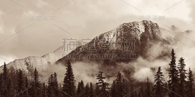 班夫国家公园全景图