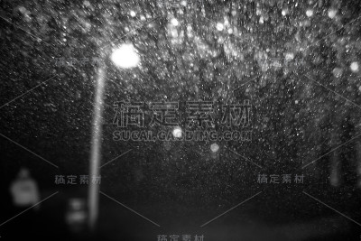夜晚的雨滴
