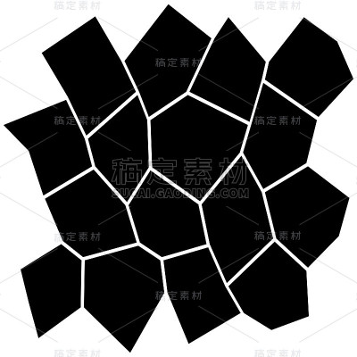 黑白不规则网格