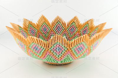 所有折纸颜色的水果盘