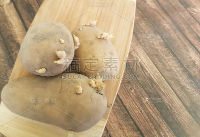 发芽土豆,木