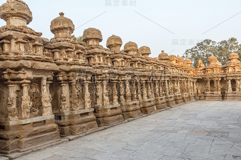 内观古寺庙Kanchipuram Kailasanathar庙