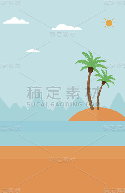 热带小岛的背景