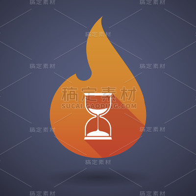 火焰图标与沙钟