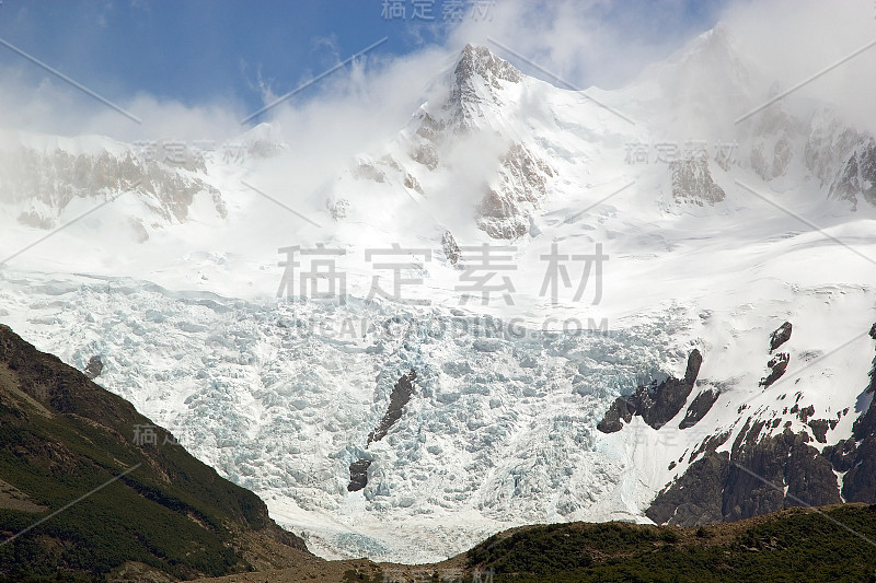 阿根廷Los Glaciares国家公园的托瑞冰川