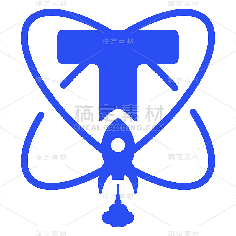 太空部队图标设计t最初星系火箭矢量孤立