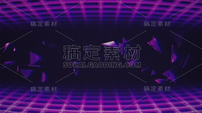 复古波VHS损害程式化插图