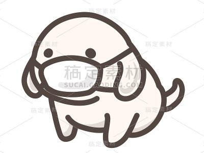 戴着面具的狗