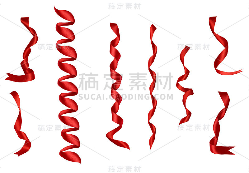 红丝带蝴蝶结装饰圣诞情人节礼物生日