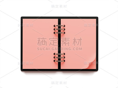 空白红纸记事本