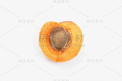 孤立的杏子在白色背景上设计包装