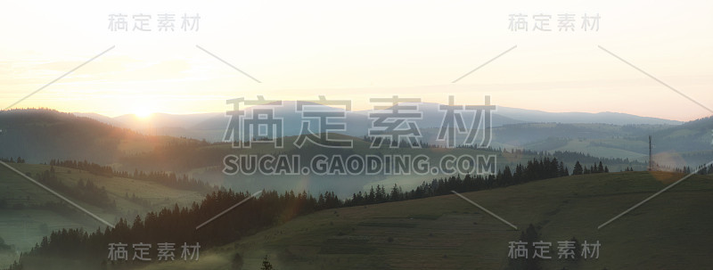 喀尔巴阡山的日出(博尔扎瓦，乌克兰，2016)