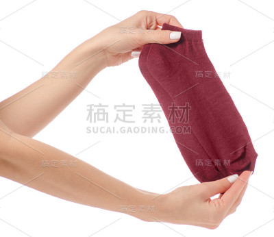 手拿棉袜