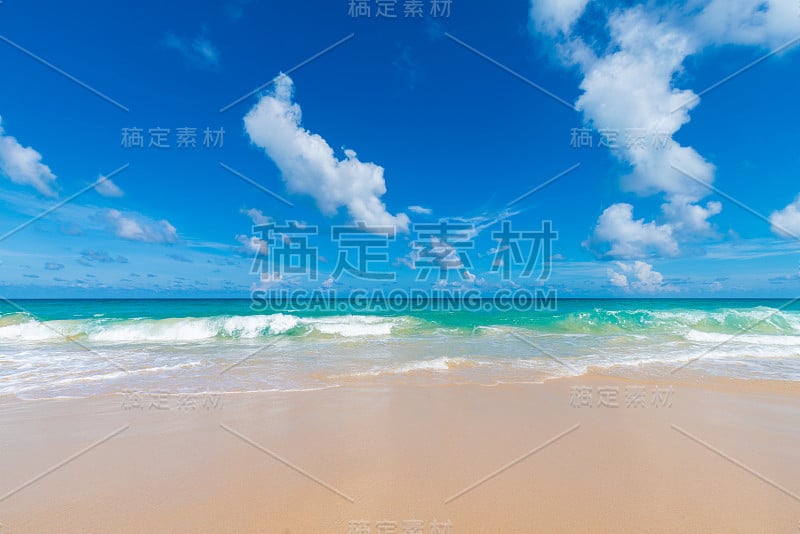 海浪海滩晴天安达曼海